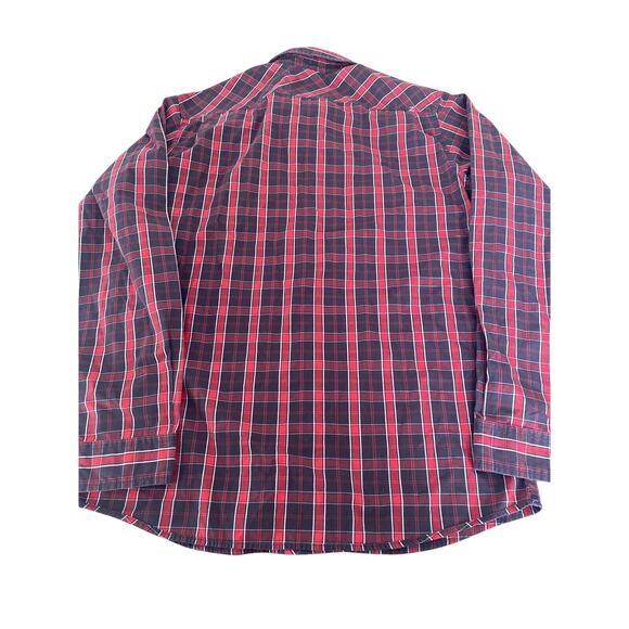 Mountain Hardwear Mens's M Red Black White Plaid Button Down Long Sleeve Shirt - Picture 6 of 6